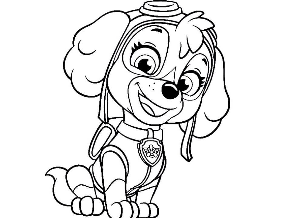 Desenhos da Patrulha Canina para Colorir